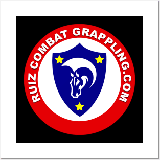 Ruiz Combat Grappling (Front Logo, Back Text) Posters and Art